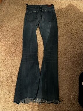 Vintage Citizens of Humanity Women's Dark Blue Flared Jeans